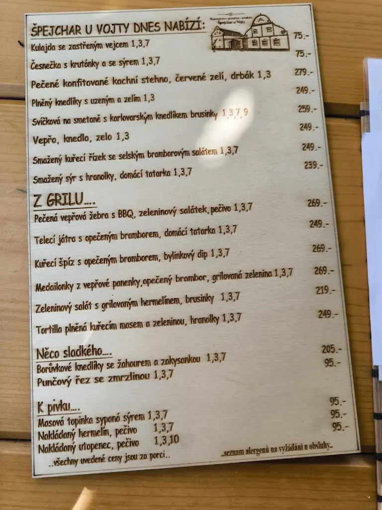 Menu_Restaurace Špejchar u Vojty_Holasovice_image_2