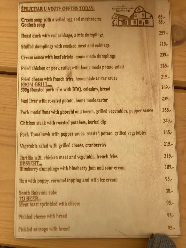 Menu_Restaurace Špejchar u Vojty_Holasovice_image_3