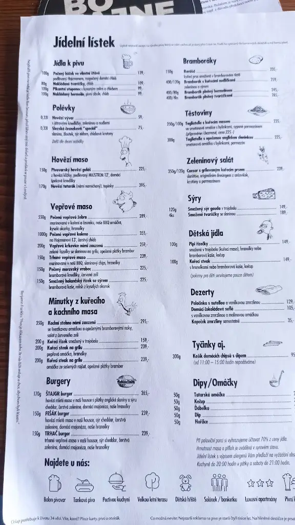 Menu_Balon pivovar a hostinec_Havířov_image_3