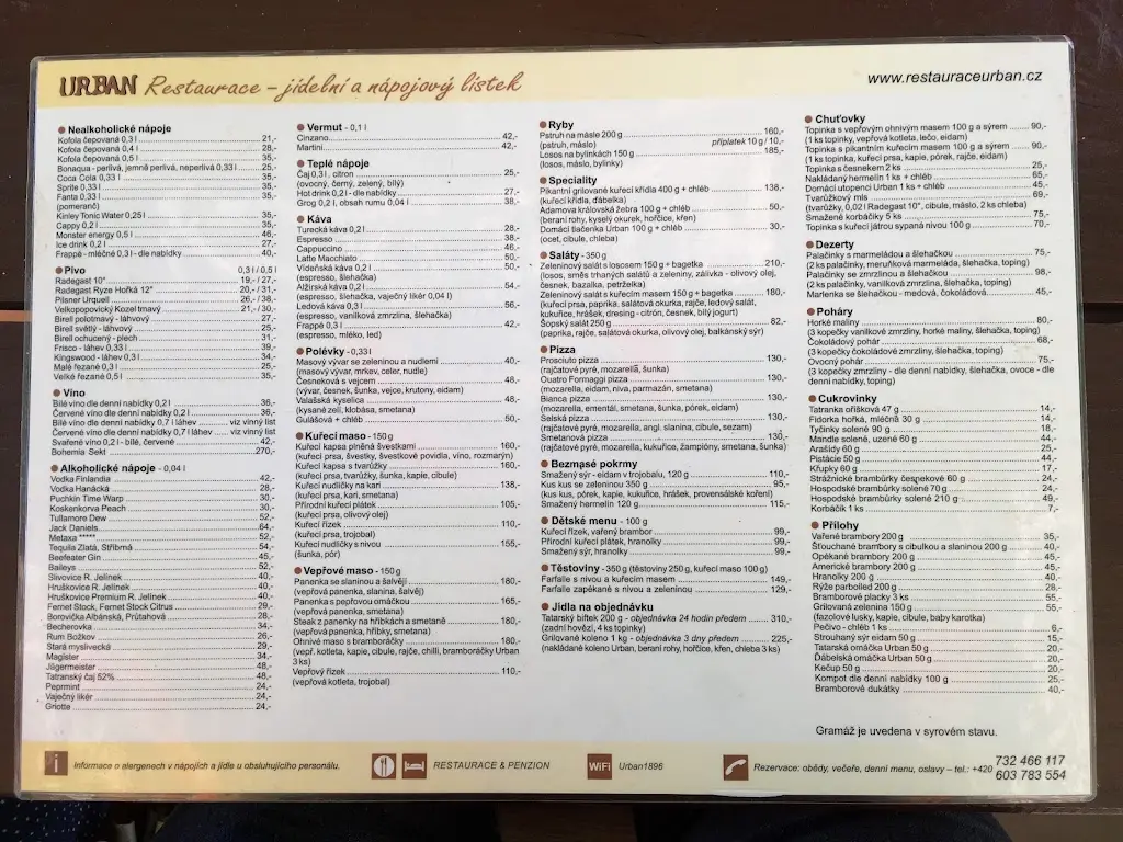 Menu_Restaurace a penzion Urban_Havířov_image_3