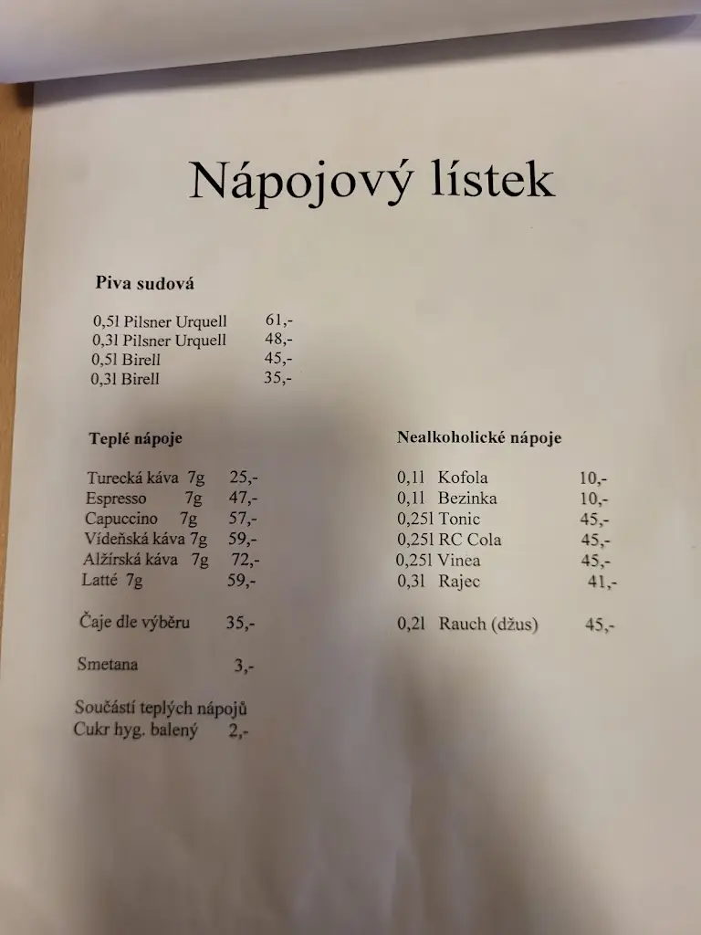 Menu_Motorest Kukačka_Horní Benešov_immagine_3