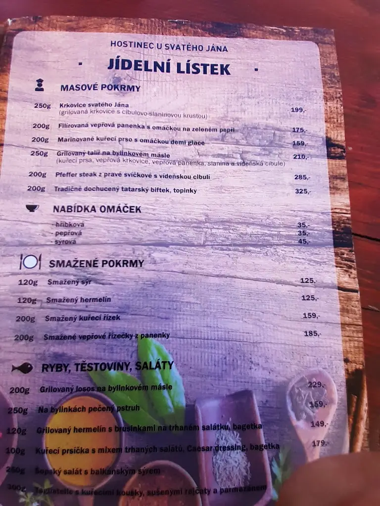 Menu_Hostinec u Svatého Jána_Horní Bludovice_image_1