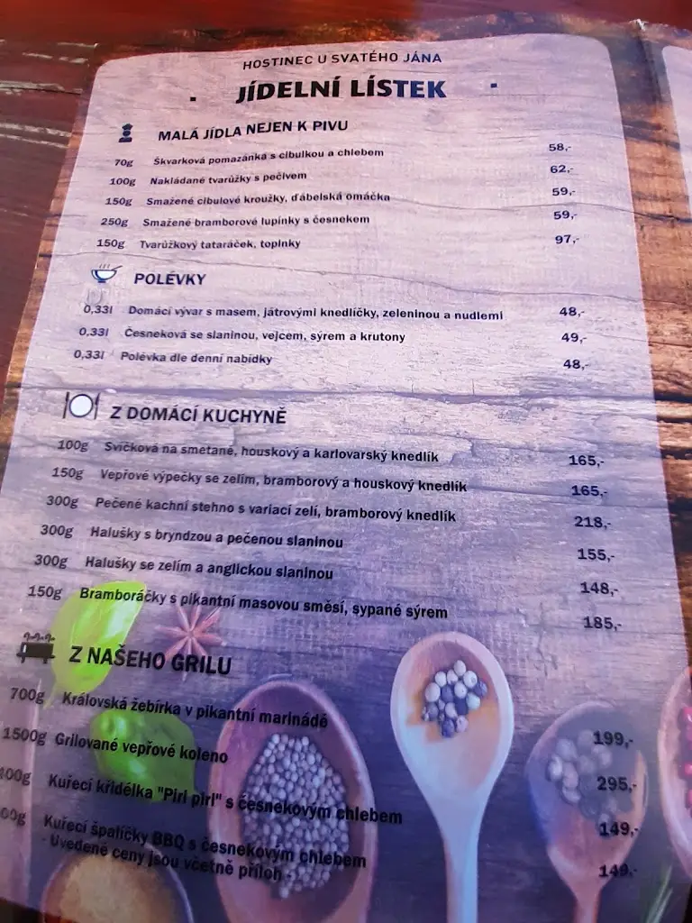 Menu_Hostinec u Svatého Jána_Horní Bludovice_image_2