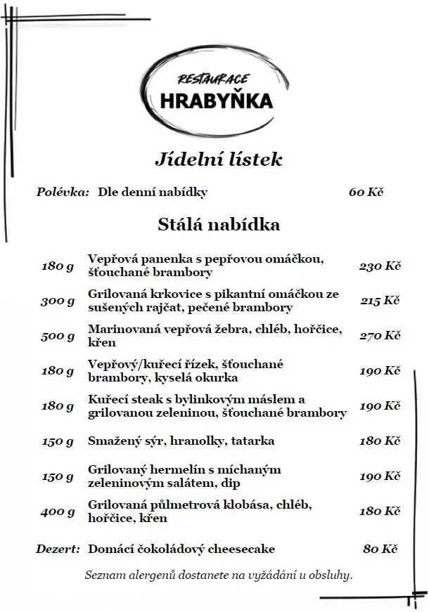 Menu_Restaurace Hrabyňka_Hrabyně_image_1