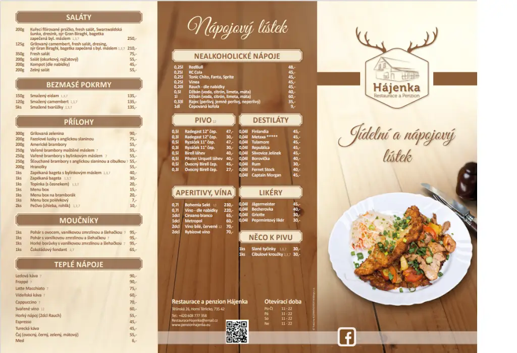 Menu_HÁJENKA Těrlicko-restaurace a penzion_Horní Těrlicko_image_1