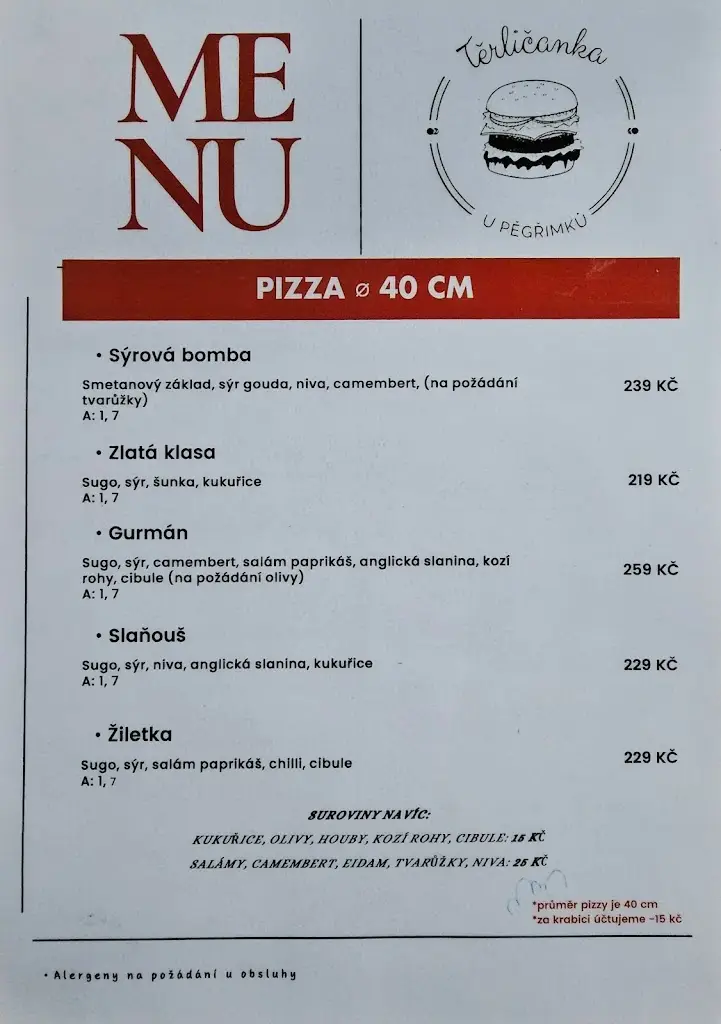 Menu_Těrličanka pohostinství u Pěgřímků_Horní Těrlicko_image_2
