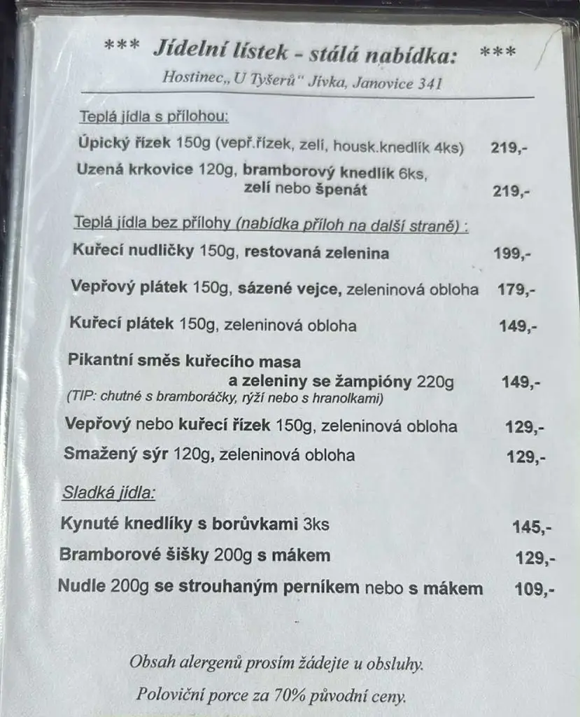 Menu_Hostinec U Tyšerů_Janovice_image_2