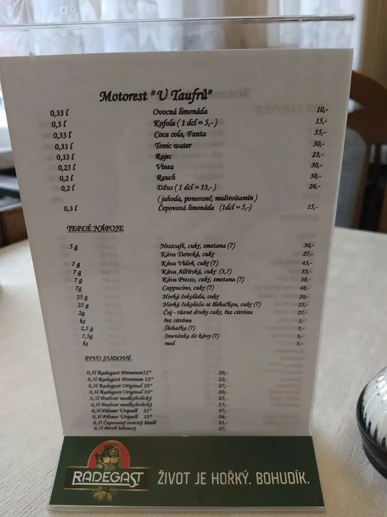 Menu_Motorest U Taufrů_Jablunkov_image_4