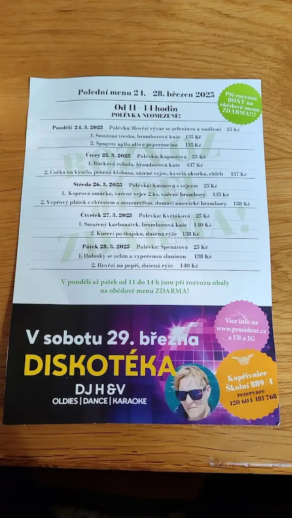 Menu_Präsident_Kopřivnice_image_3