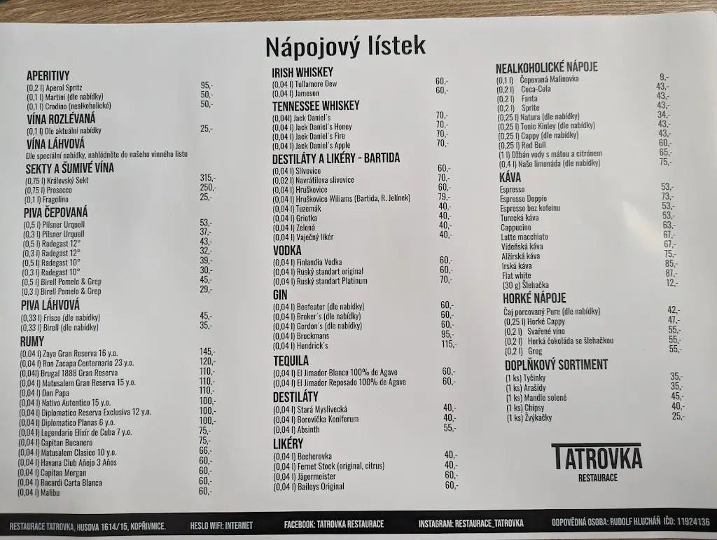 Menu_Restaurace Tatrovka_Kopřivnice_image_4