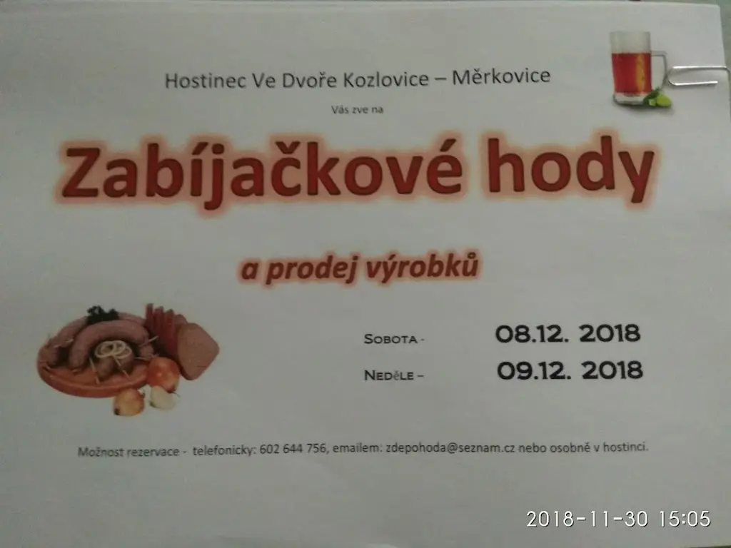 Menu_The inn Yard_Kozlovice_image_4