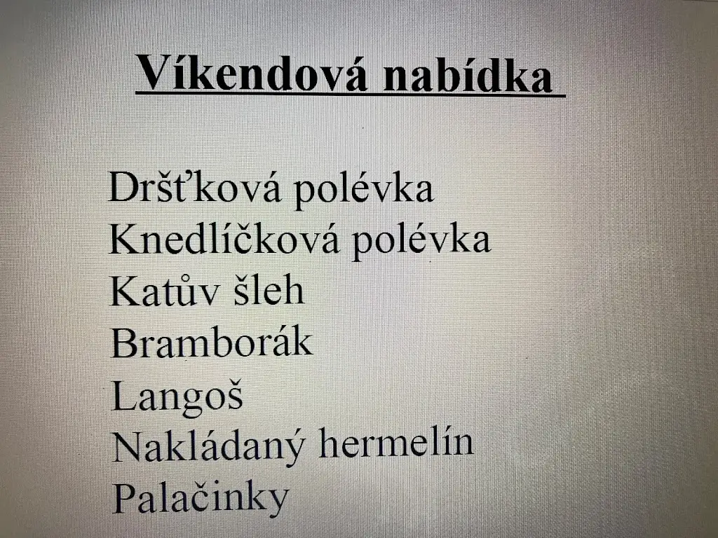 Menu_Občerstvení u Haničky_Kardašova Řečice_image_3