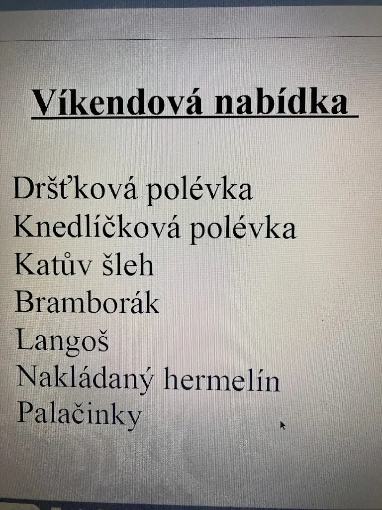 Menu_Občerstvení u Haničky_Kardašova Řečice_image_4