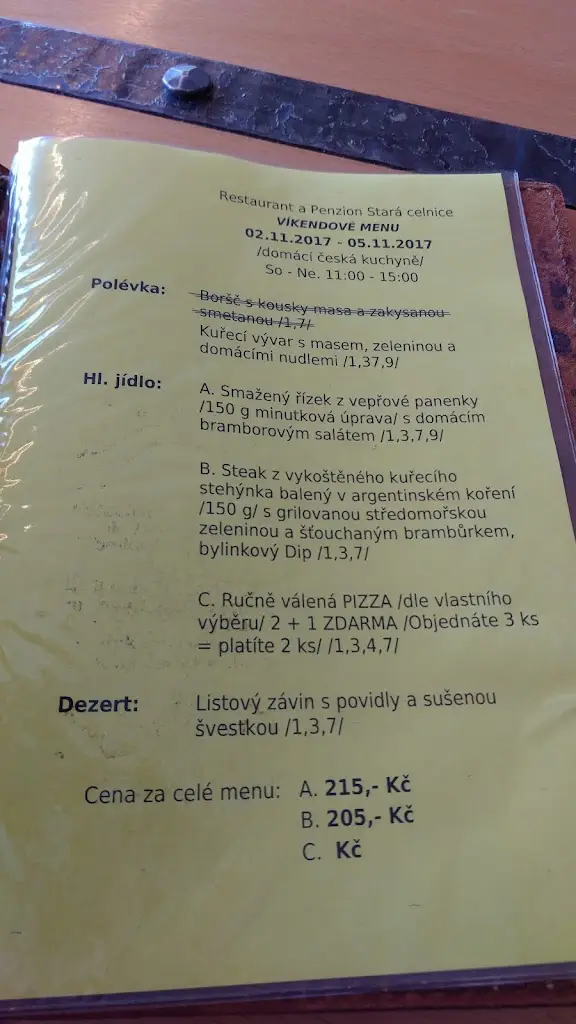 Menu_Restaurant Stará celnice_Lučina_image_4