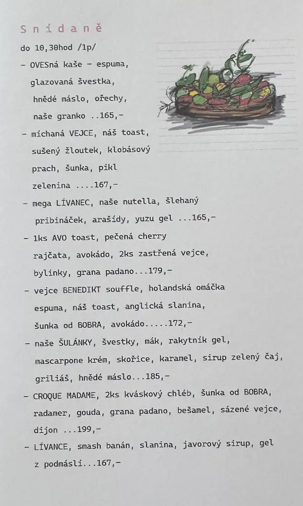 Menu_Bokofka Dinos Bistro & Café_Karviná_image_1