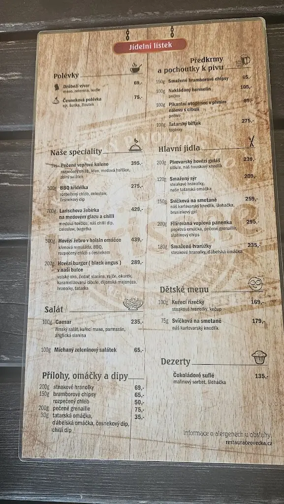 Menu_Restaurace Ovečka, Karvinský pivovar_Karviná_image_1