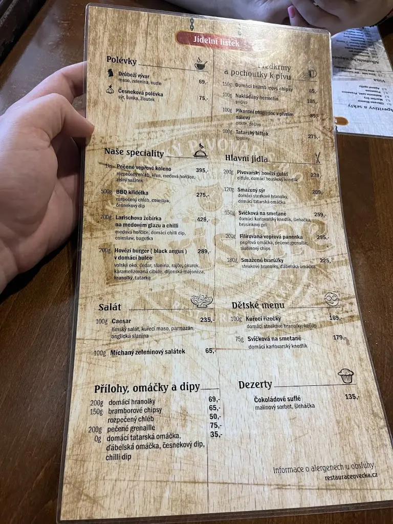Menu_Restaurace Ovečka, Karvinský pivovar_Karviná_image_4