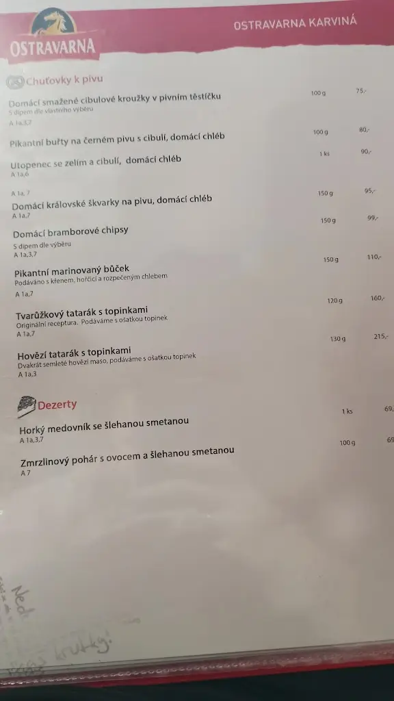 Menu_Ostravarna Karviná_Karviná_immagine_1