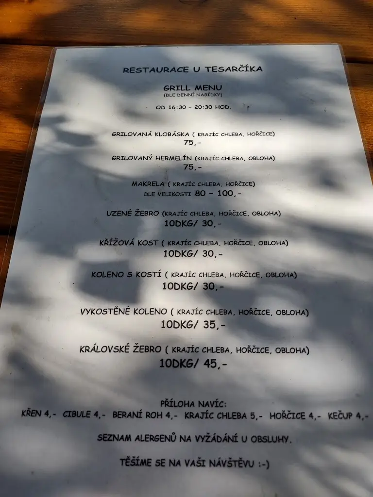 Menu_U Tesarčíka_Karviná_immagine_3