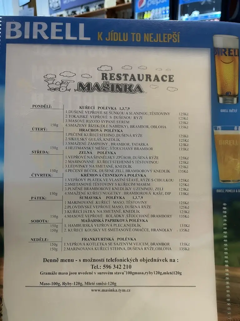 Menu_Restaurace Mašinka_Karviná_immagine_2
