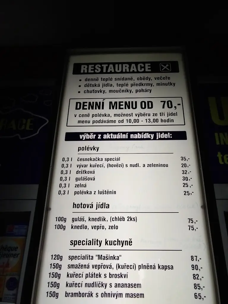 Menu_Restaurace Mašinka_Karviná_immagine_4