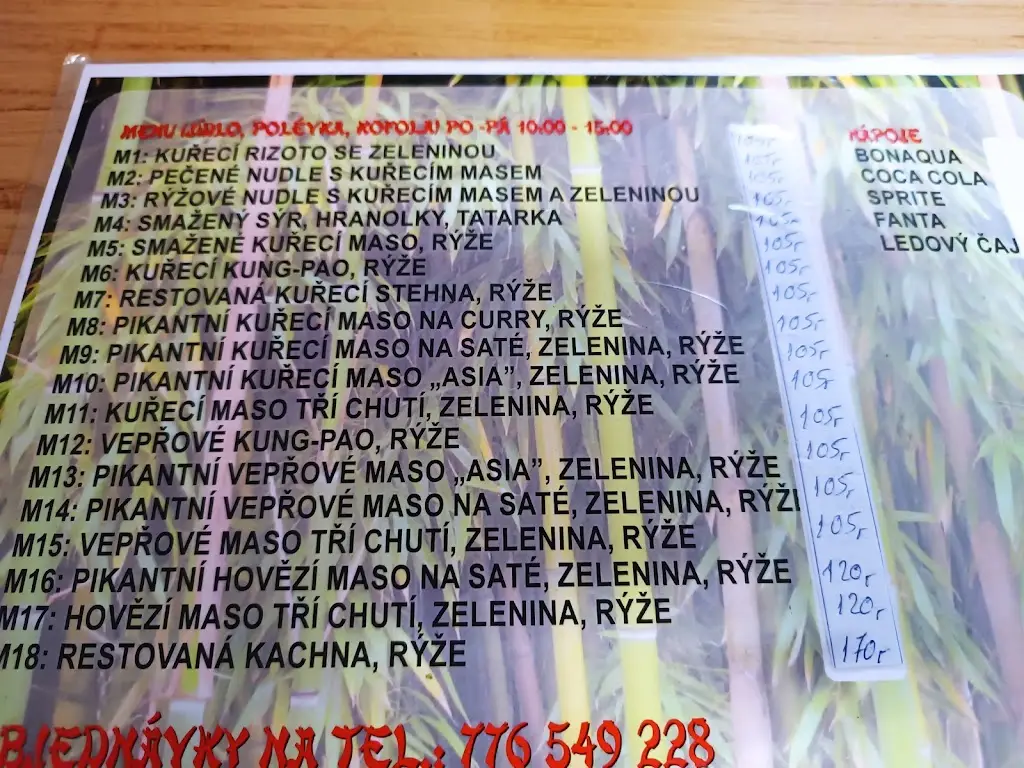 Menu_Asia Bistro Bambus_Karviná_image_1