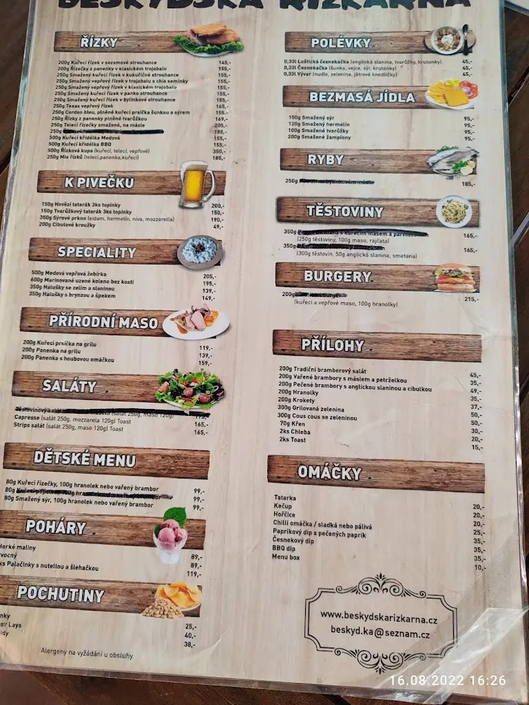 Menu_Beskydská řízkárna - Restaurace Beskyd_Karviná_image_1