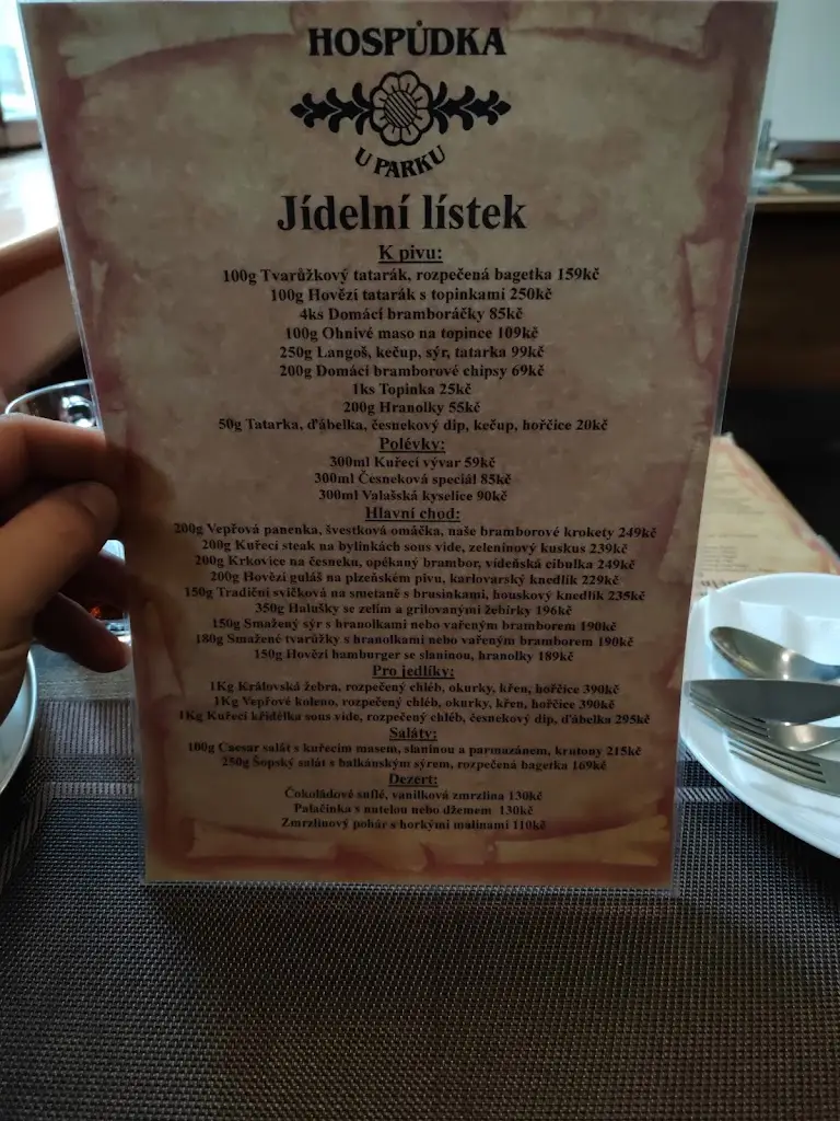 Menu_Hospůdka u parku_Karviná_image_2