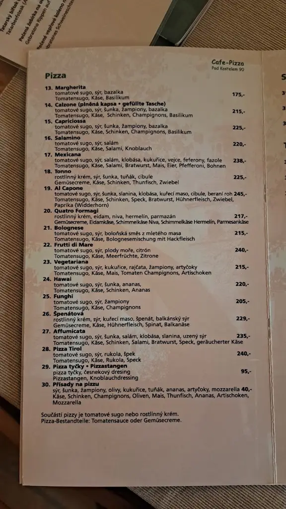 Menu_Cafe-Pizza Penzion_Kaplice_image_2