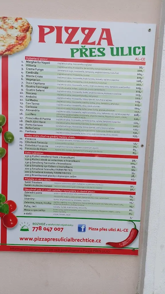 Menu_PIZZA PŘES ULICI_Město Albrechtice_immagine_1