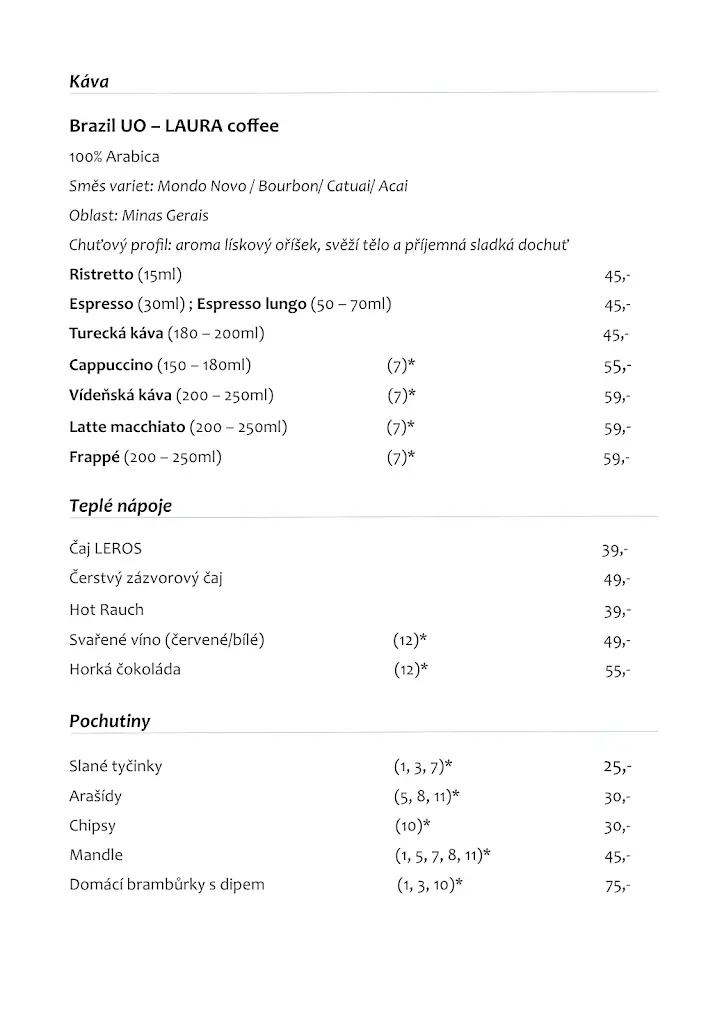 Menu_Villa Cafe - restaurace Krnov_Krnov_immagine_2