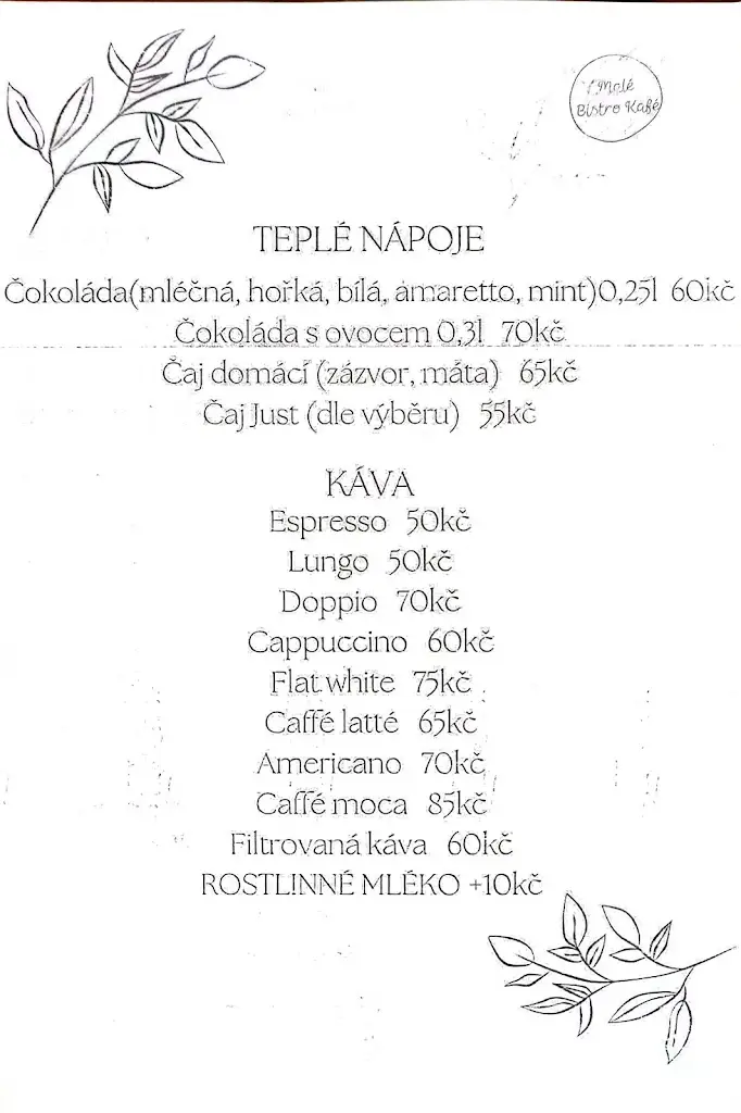Menu_Malé Bistro Kafé_Krnov_immagine_3