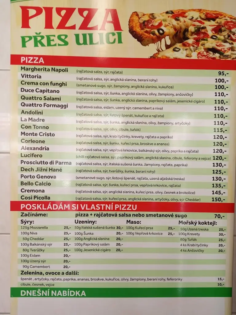 Menu_PIZZA PŘES ULICI V KRNOVĚ_Krnov_image_4