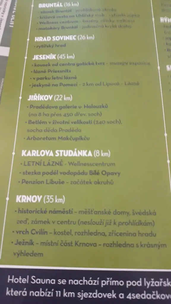 Menu_Restaurace Wellness Hotel Sauna_Morávka_immagine_3