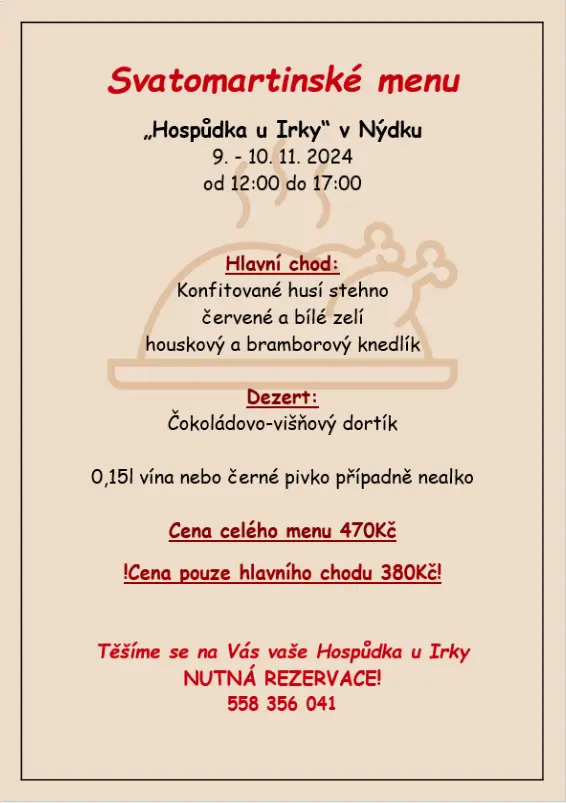 Menu_Hospůdka U Irky_Nýdek_image_1