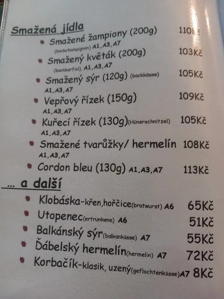 Menu_Hospůdka U Irky_Nýdek_image_3