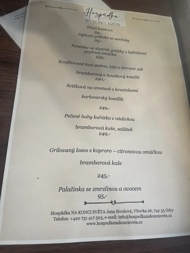 Menu_Hospůdka Na konci světa_Odry_image_2