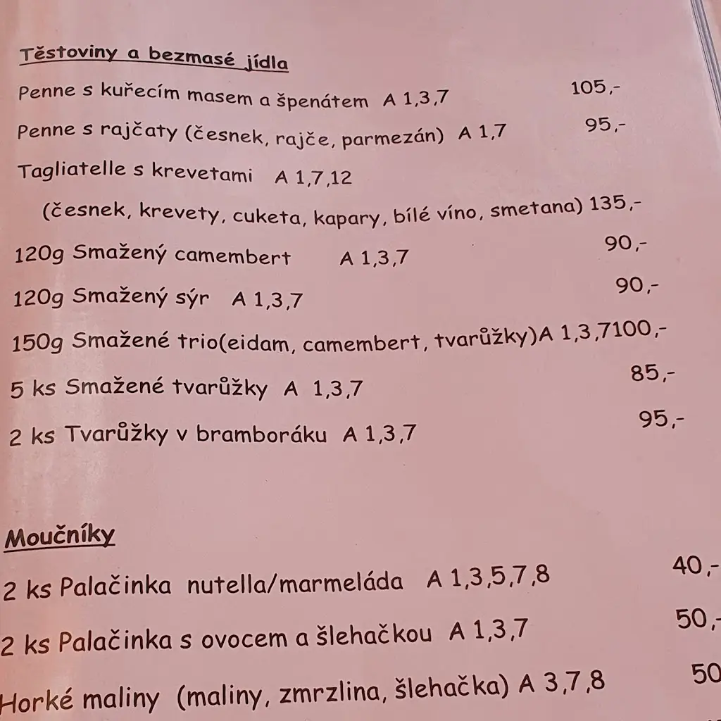 Menu_restaurant Nostalgia_Osoblaha_image_4