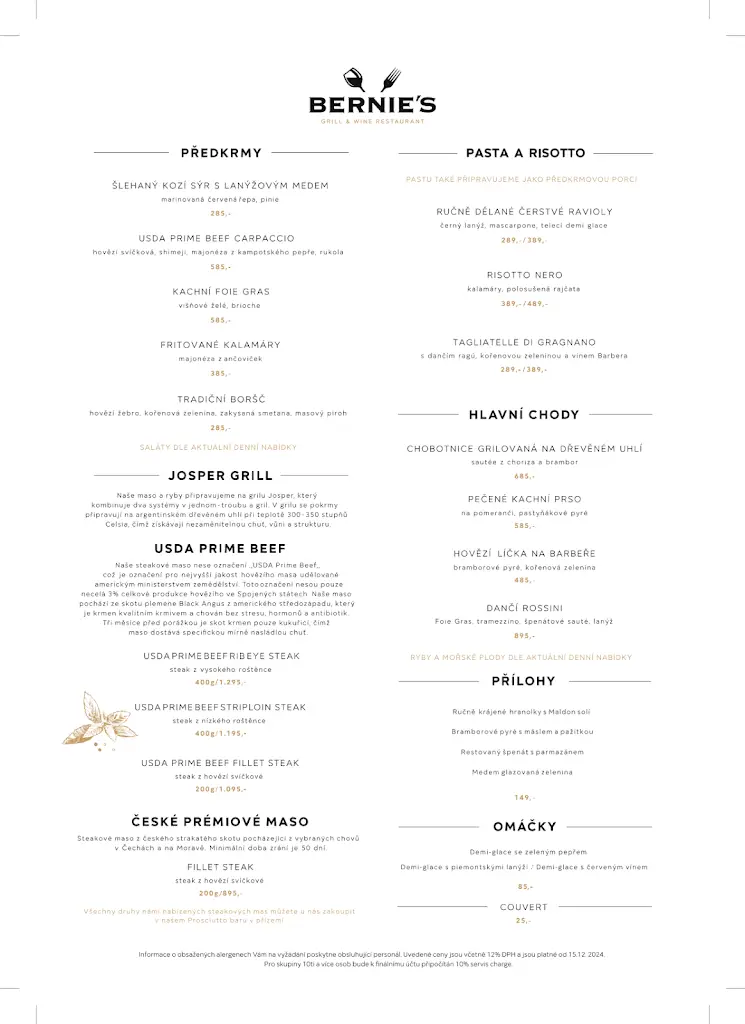 Menu_BERNIES GRILL & WINE RESTAURANT_Ostrava_image_1