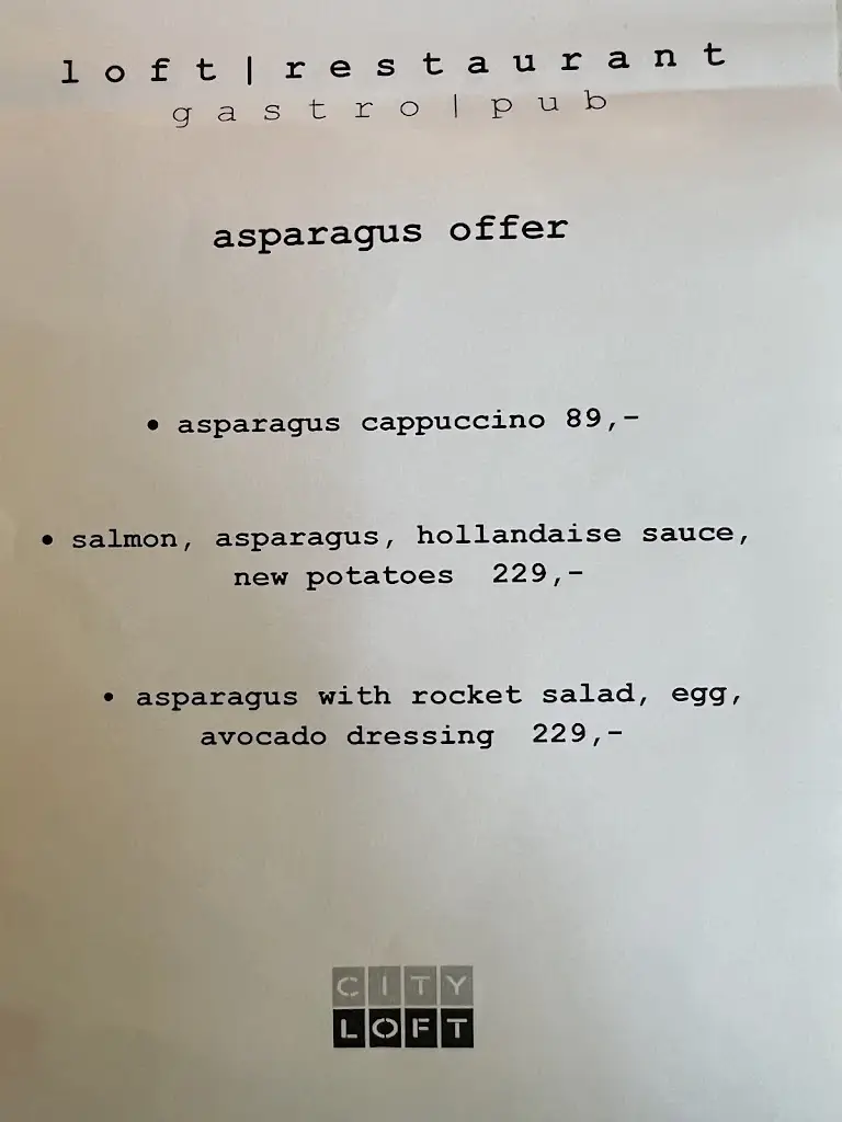 Menu_Loft restaurant_Ostrava_image_2