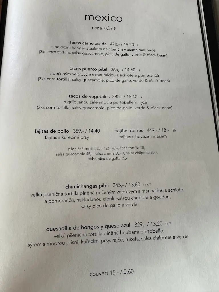 Menu_Comedor Mexicano_Ostrava_image_1