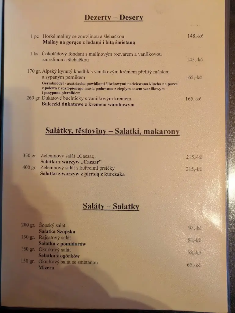 Menu_Restaurace U Dvořáčků_Ostrava_image_1