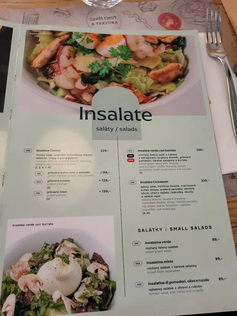 Menu_Pizza Coloseum_Ostrava_immagine_1