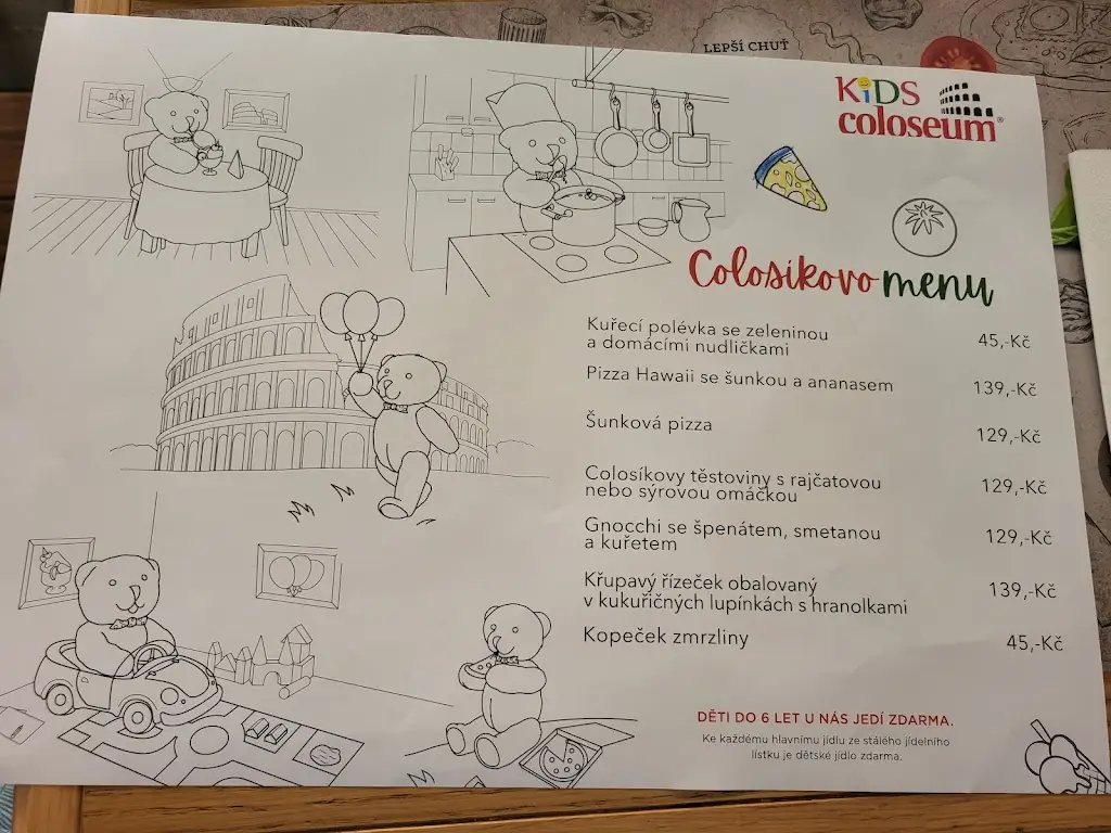 Menu_Pizza Coloseum_Ostrava_immagine_2