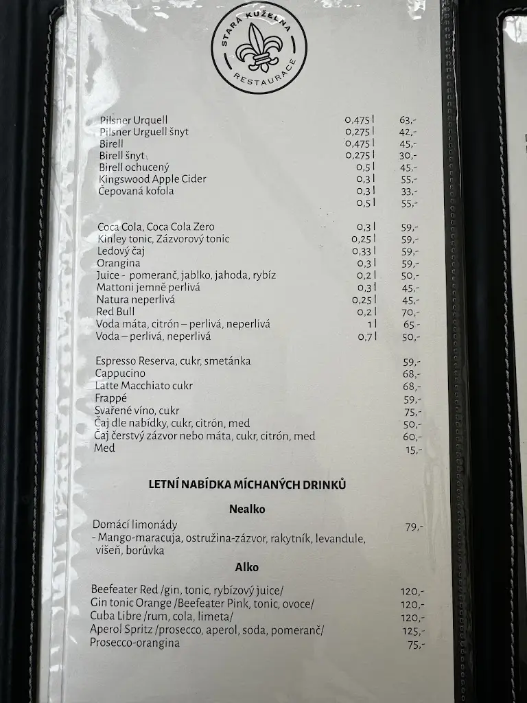 Menu_Restaurace Stará kuželna_Ostrava_image_1