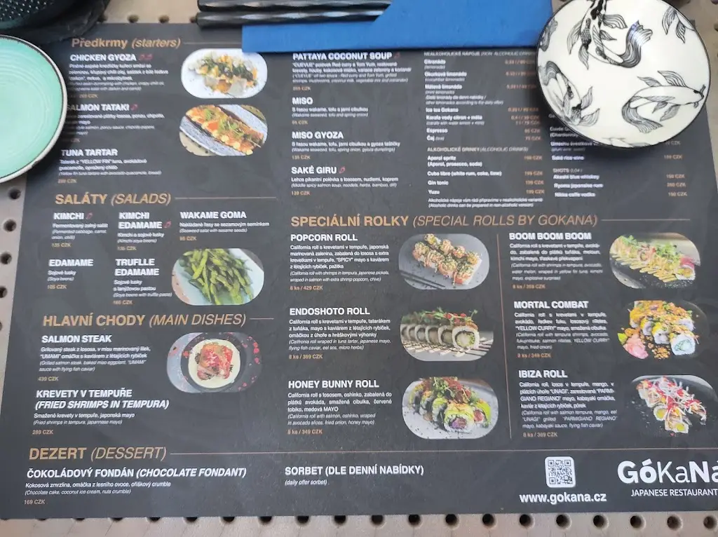 Menu_Gokana Japanese restaurant_Ostrava_image_1