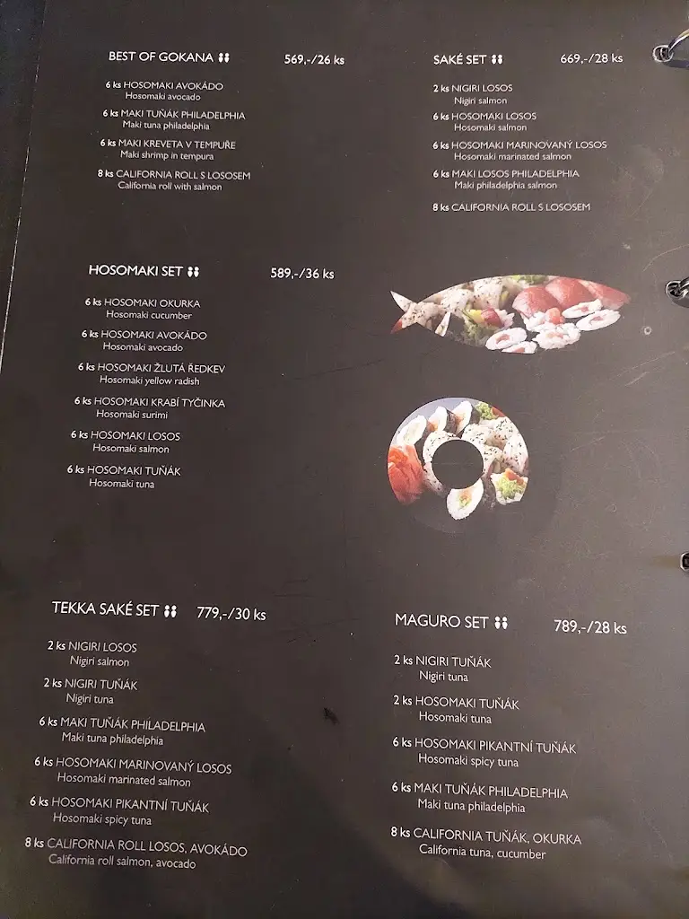 Menu_Gokana Japanese restaurant_Ostrava_image_2