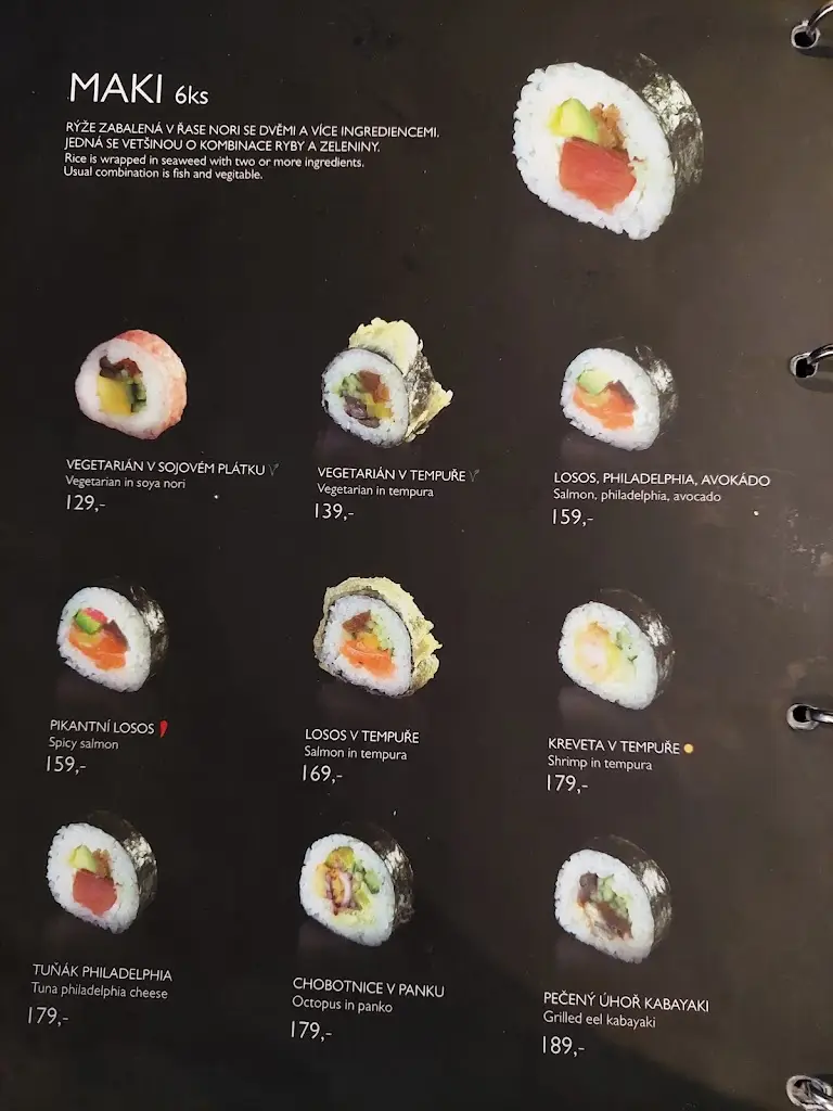 Menu_Gokana Japanese restaurant_Ostrava_image_4