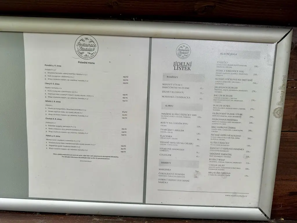 Menu_Restaurace Stodola - Ostrava Hrabová_Okres Ostrava-město_image_1