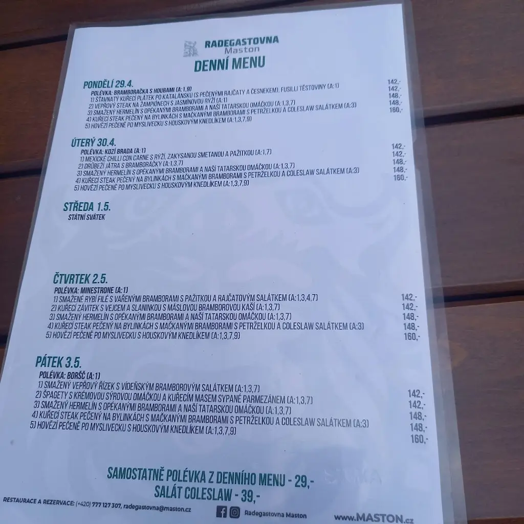 Menu_Radegastovna Maston_Okres Ostrava-město_image_3